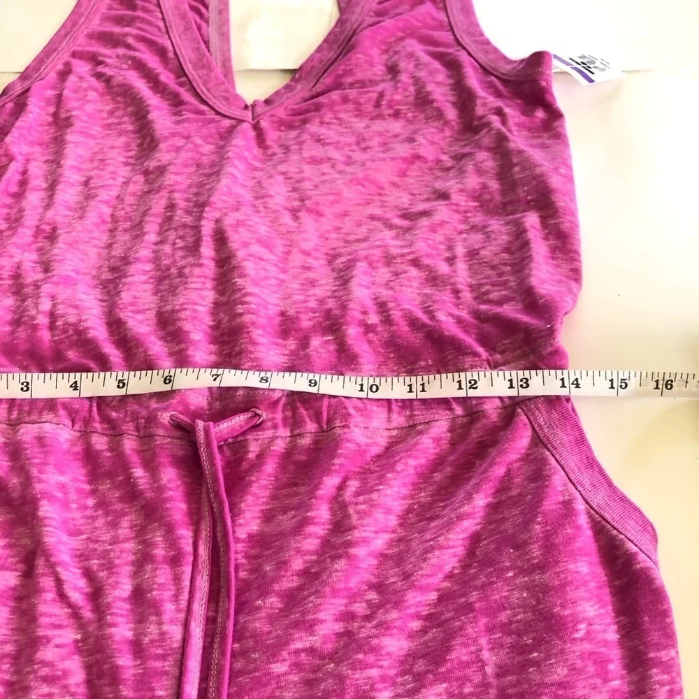 BECCA Woman’s Beach Date Romper V-Neck Plunge Back Cutout Beach Cover Up Size S